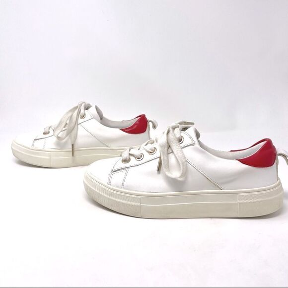 KENDAL + Kylie White Platform Sneakers Size 8 - Picture 6 of 8